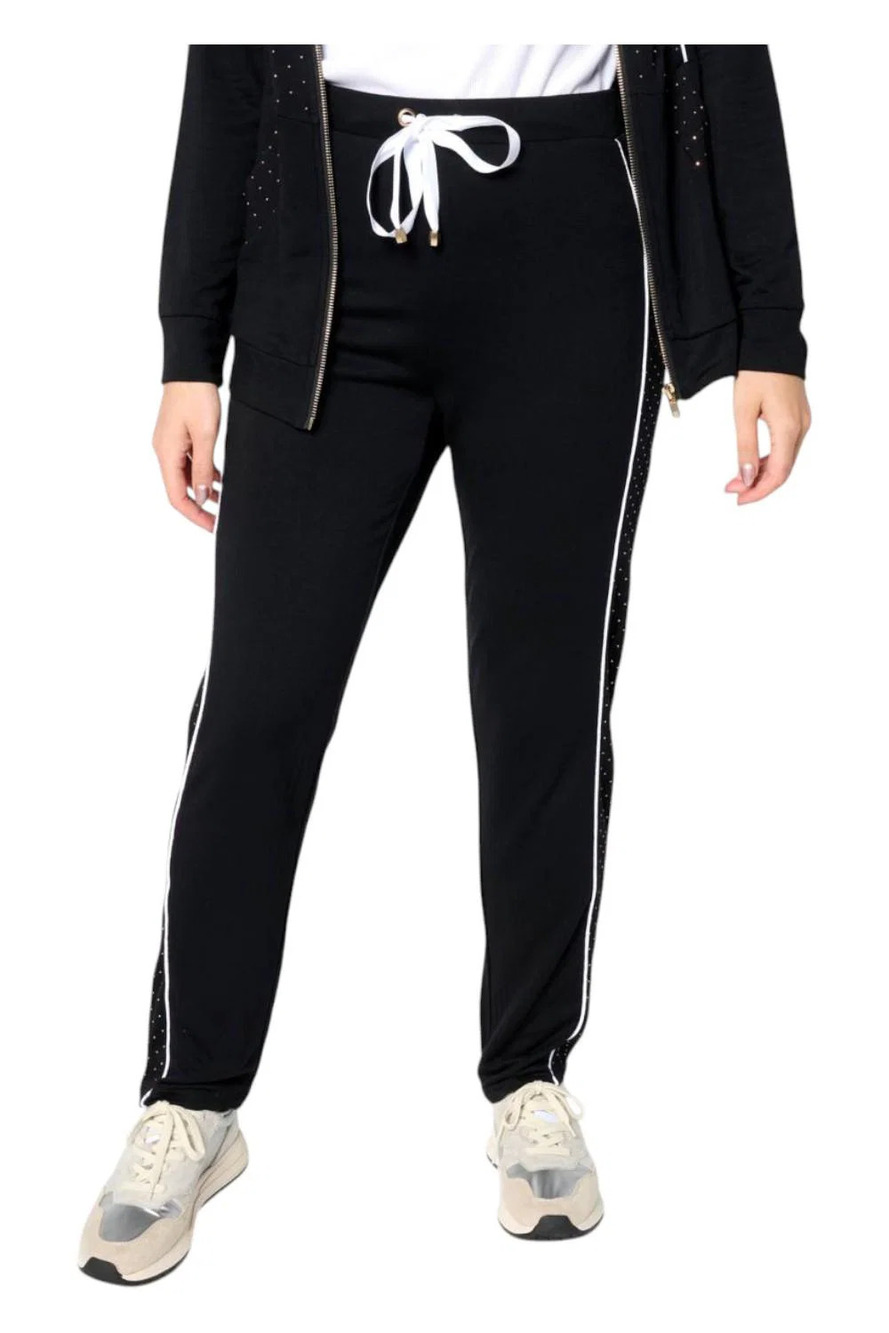 Vivica A. Fox Collection Women's Terry Knit Pull-On Jogger Black - Regular